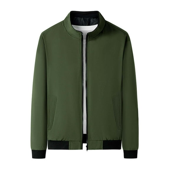 Leesechin Mens Fleece Jacket Short Tooling Long Sleeve Hooded Casual Outwear & Jackets