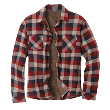 Leesechin Mens Jackets for Work Striped Lapel Button Long-sleeved Loose Thick Big & Tall Men's Jacket