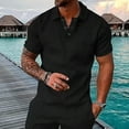 thumbnail image 1 of Leesechin Mens Short Sleeve Summer Shirts Men‘s Track Summer Short Outfits Fashion Shirt Casual Short Sleeve Short Sleeve Turndown Collar Blouse & Shirt, 1 of 5