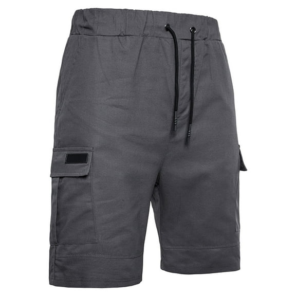 Leesechin Mens Shorts Cargo Big and Tall Utility Pull-on Casual Work Wear