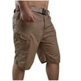thumbnail image 1 of Leesechin Mens Shorts Cargo Outdoor Mountaineering Hiking Classic Relaxed Casual Half Shorts,S-6XL, 1 of 3
