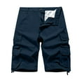 thumbnail image 1 of Leesechin Mens Shorts Cargo Workwear Classic Relaxed Casual Half Shorts, 1 of 5