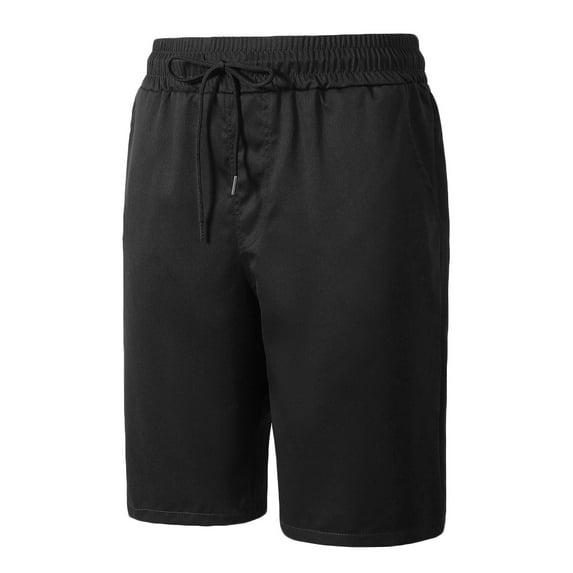 Leesechin Mens Summer Casual Shorts Elastic Waist Loose Fitting Sports Shorts