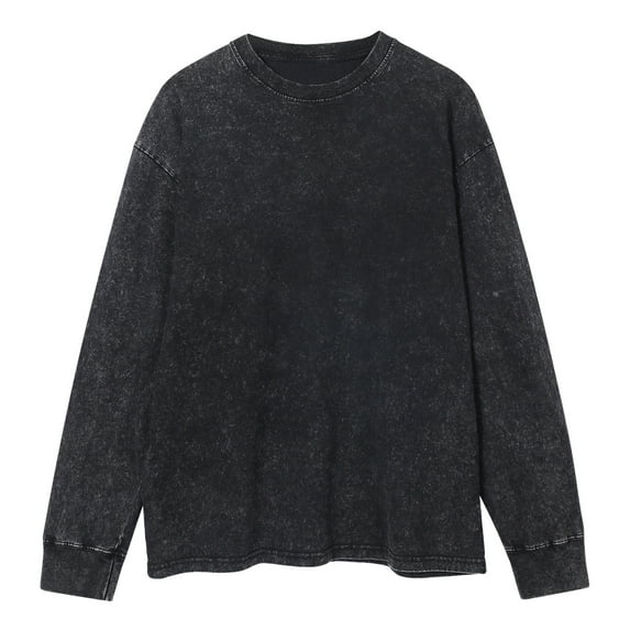 Leesechin Mens Sweatshirt Long Sleeve Soft Cotton Fleece Mens Sweater Oversized Pullover Crewneck Sweatshirts for Men