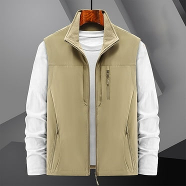 Leesechin Mens Work Vest Summer Travel Photo Vest Cargo Sleeveless Jackets with Pockets
