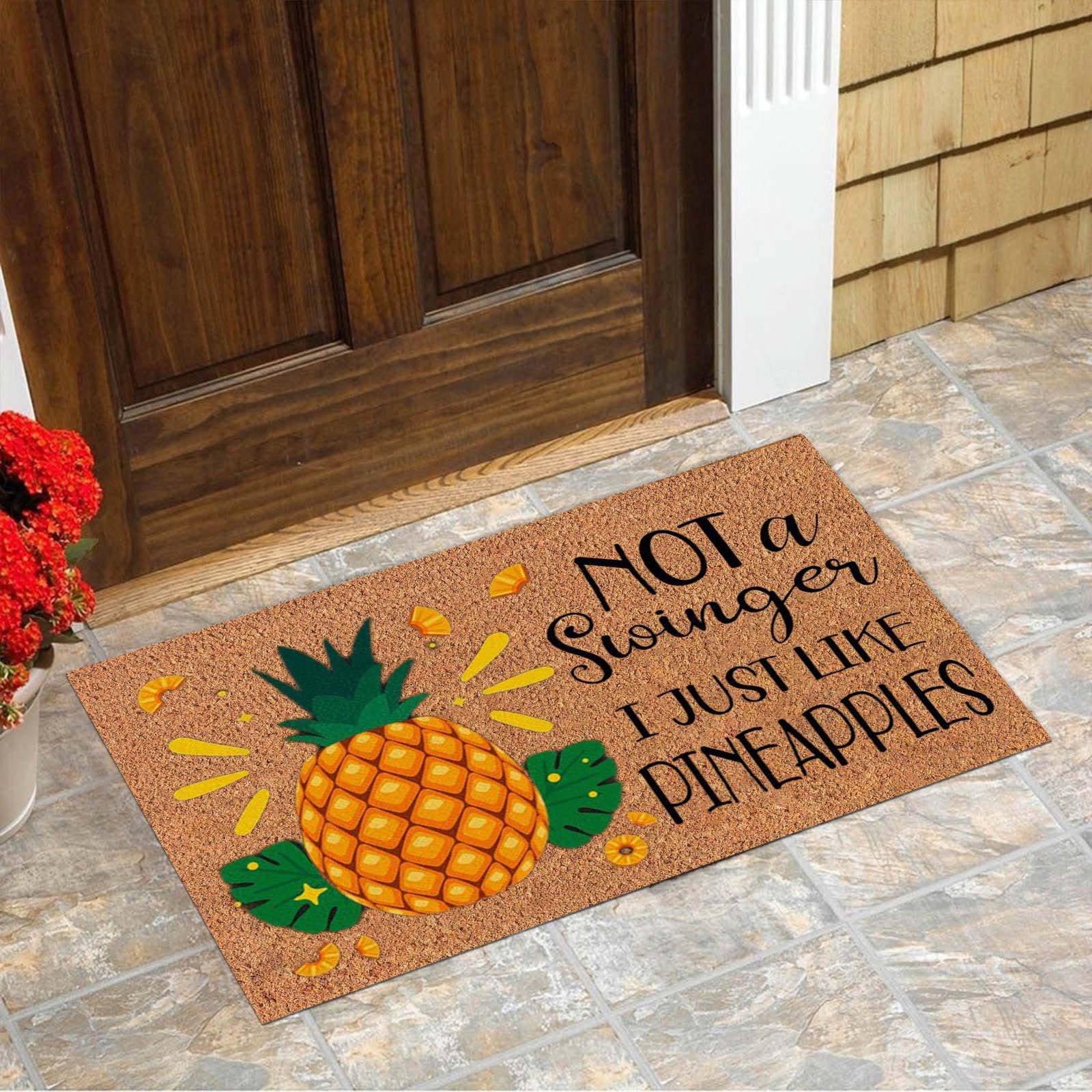 Leesechin Pineapple Component Door Mat Floor Doormat 23.62 X 15