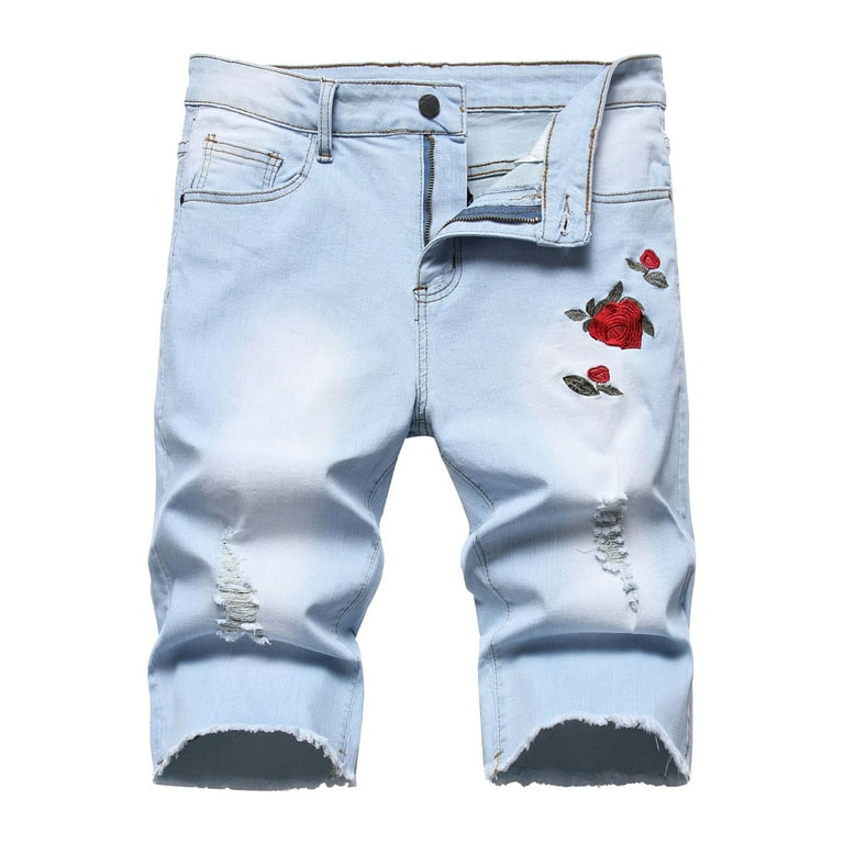 Leesechin Womens Jeans Clearance Trendy Button Zipper Summer Mid Waist  Pockets Full Length Pants