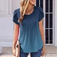 thumbnail image 1 of Leesechin Short Sleeve Womens Tops V-Neck Summer Casual Tops T-shirt, 1 of 7