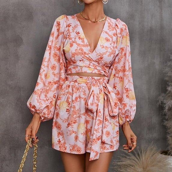 Leesechin Shorts for Women Scoop Solid Neck Sleeveless Casual Short Jumpsuit Rompers with Pockets