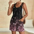 thumbnail image 1 of Leesechin Womens Shorts Strap Juniors Jumpsuit Spring And Summer Print One-Piece Juniors Jumpsuit, 1 of 7