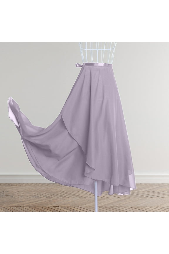 Leesechin Skirt for Women Ladies Wrap Skirt Ladies Long Skirts Chiffon Dance Sheer Skirt Summer Beach High Waisted Skirts