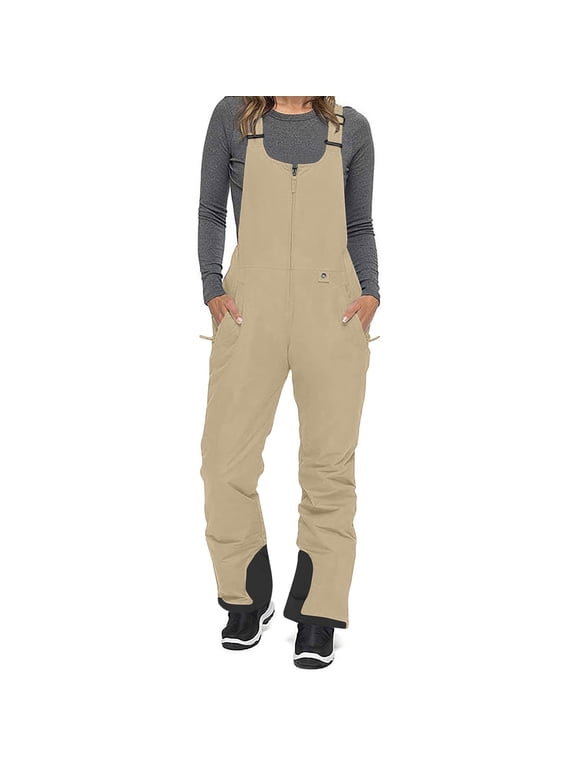Leesechin Snow Pants Womens Snow Bibs Essential Insulated Ski Bib Overalls for Women Snowboarding Winter