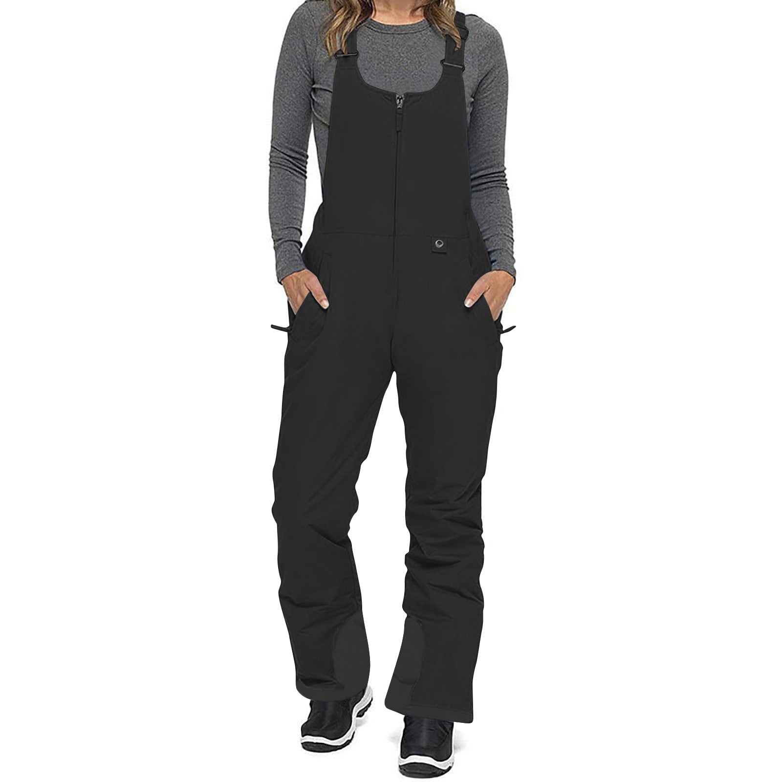 Leesechin Snow Pants Womens Snow Bibs Essential Insulated Ski Bib ...