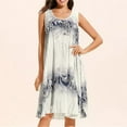 thumbnail image 1 of Leesechin Summer Dresses for Women Ladies Plus Size Sleeveless Floral Casual Midi Dress Beach Loose Sundress, 1 of 7