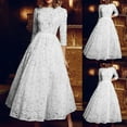 thumbnail image 1 of Leesechin Summer Skirt for Women Fashion Ladies Elegant Sexy Casual Long Sleeve Slim Solid Color Wedding Dress Skirt Dress, 1 of 7