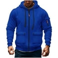 thumbnail image 1 of Leesechin Tactical Hoodies for Men Quarter Zip Pullover Men Vintage Workout Outfits with Pockets Military Sweatshirt, 1 of 3