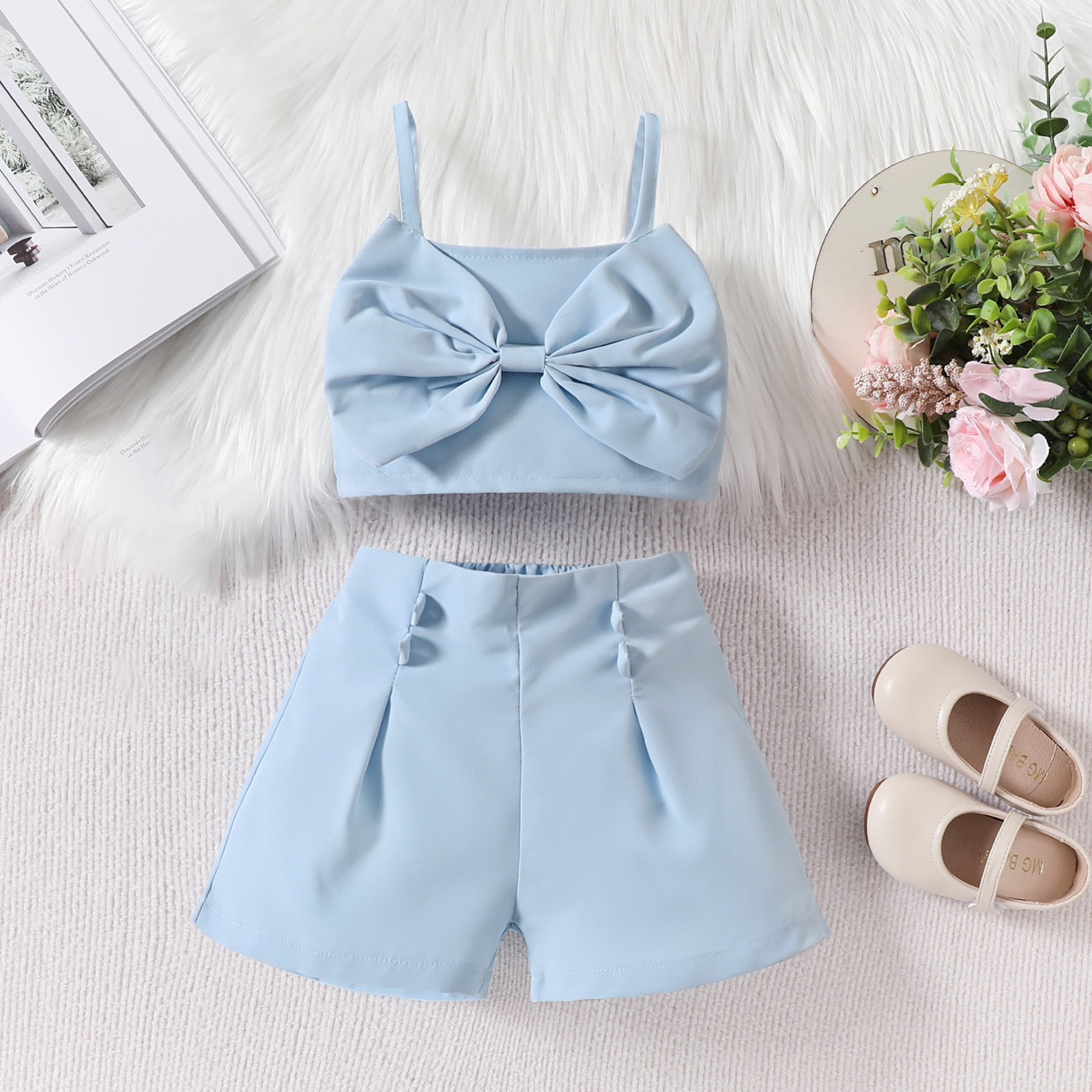 Leesechin Toddler Shorts Clearance 25 Years Summer Girls Suspender