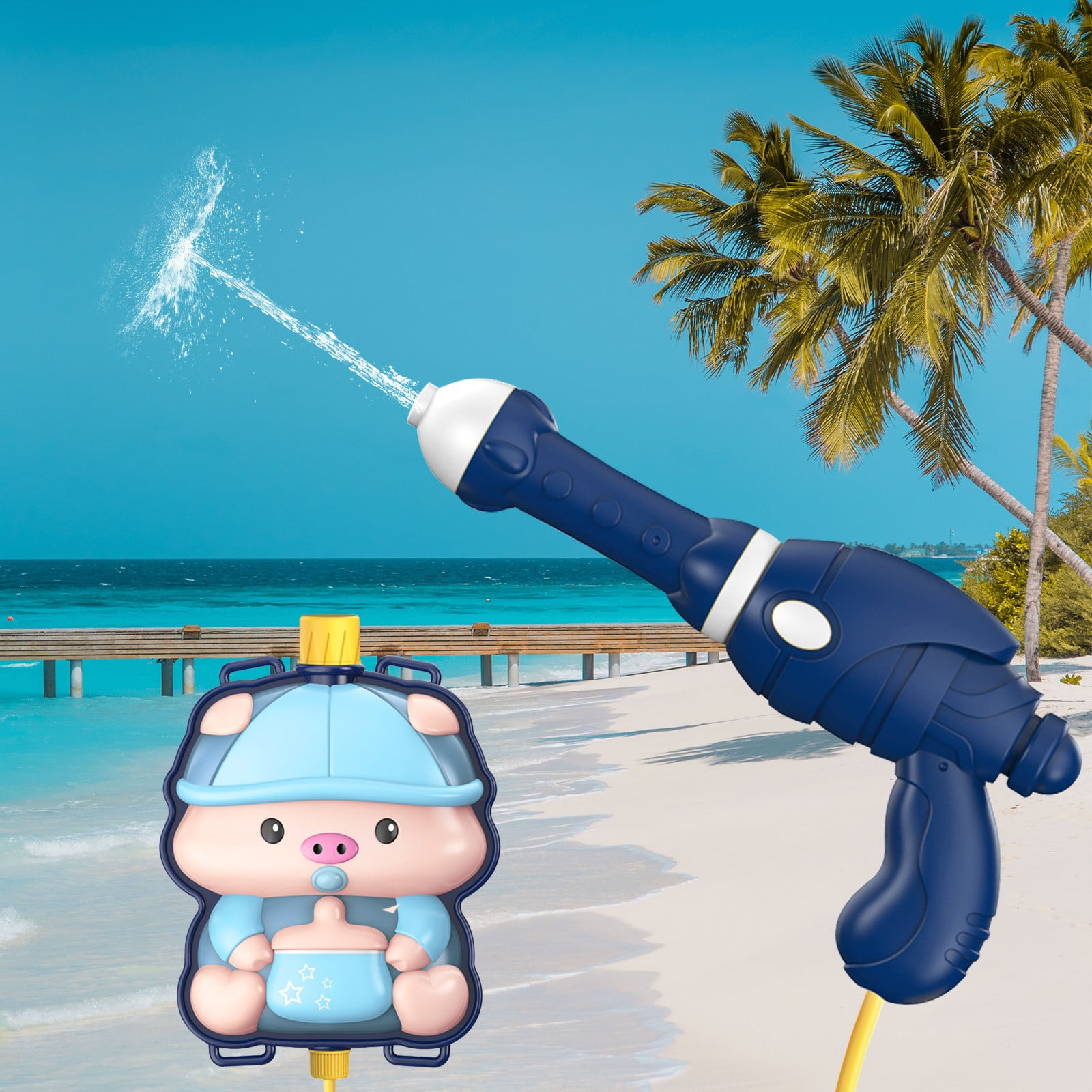 Leesechin Toddler Toys Clearance Children's Pull Type Backpack Water