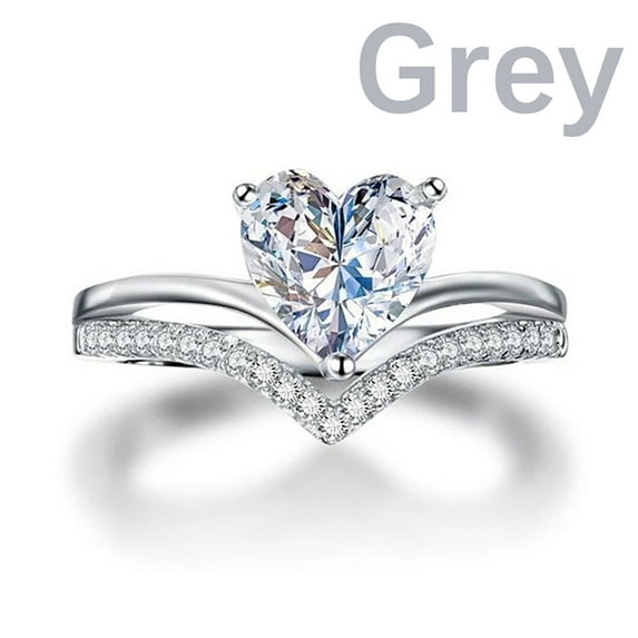 Leesechin Summer Jewelry for Women Clearance Shining Full Diamond Colorful Geometric Gemstones Diamond