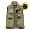 thumbnail image 1 of Leesechin Vests for Men Pockets Hiking Fishing Vest Men's Waistcoat Outdoor Cargo Sleeveless Jacket, 1 of 4