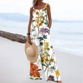 thumbnail image 1 of Leesechin Wide Leg Pants for Women Boyfriend Jogger Cold Shoulder Jumpsuit Printing Button Suspender Jumpsuits Wide Pocket Leg Pant on, 1 of 8