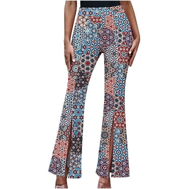 Leesechin Wide Leg Pants for Women Jogger High Waist Streetwear Pants Comfy Stretch Printing Y2K Pants