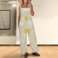 thumbnail image 1 of Leesechin Wide Leg Pants for Women Ladies Printed Summer Sleeveless Backless Streetwear Long Playsuits Rompers Jumpsuit, 1 of 6