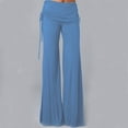 thumbnail image 1 of Leesechin Wide Leg Pants for Women Streetwear High Waist Y2K Pants Workout Out Leggings Jogger Trousers Yoga Gym Flare Pants, 1 of 6