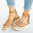 thumbnail image 1 of Leesechin Wide Width Women Shoes Peep Toe Platforms Wedges Sandals Shoes, 1 of 6