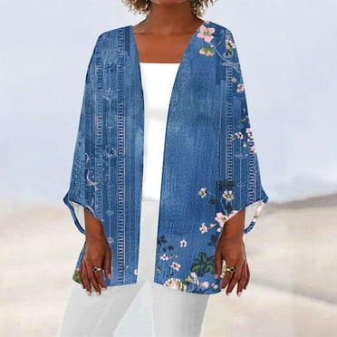 Leesechin Women's Draped Front Open Cardigan Casual Long Sleeve Lightweight Cardigan Sweaters Duster