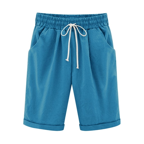 Leesechin Women's Ease into Comfort Pull-On Modern City Shorts