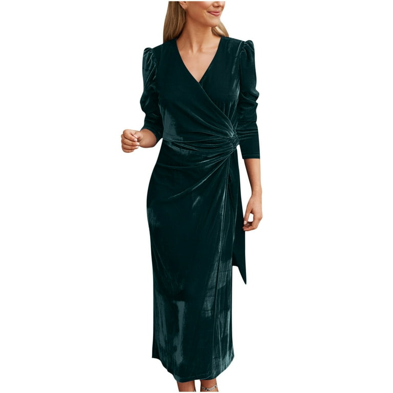 Solid Color Velvet Lace V Neck Bodycon Dresses Solid Color Velvet Lace V Neck Bodycon Dresses