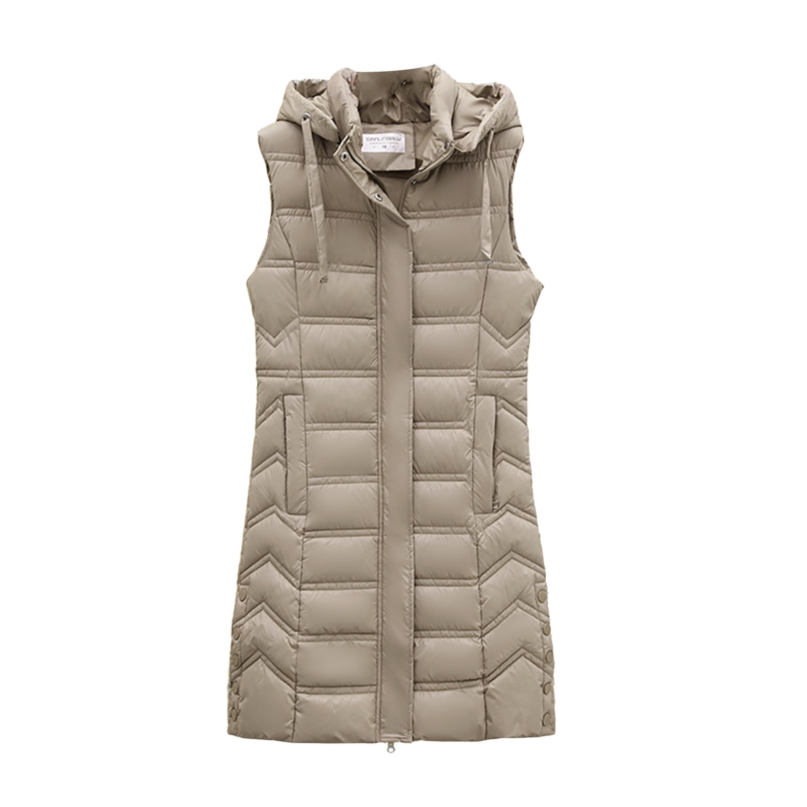 RAIN™ - Casual Sleeveless Hood Long Puffer Vest