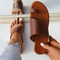 thumbnail image 1 of Leesechin Women's Slide Sandals Slip On Flat Sandals Flip Flop Thong Sandals Casual Summer Sandals, 1 of 8