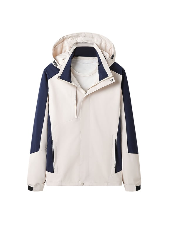 Leesechin Women's Softshell Jacket with Hood, Lightweight Thermal Fleece Lined Windproof Water Repellent Coat for Hiking Running