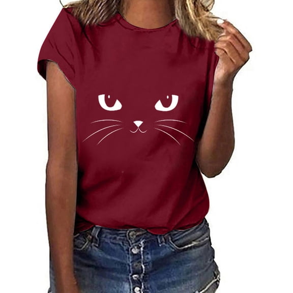 Leesechin Women's Summer Tops Sunflower T Shirts for Women Cute Graphic Loose Tees Crew Neck Short Sleeve Casual Tops