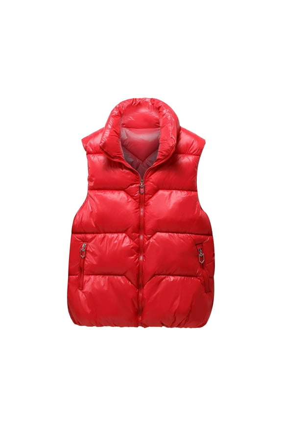 Leesechin Women's Winter Puffer Vest Quilted Stand Collar Zip Up Padded Gilet Coat with Pockets