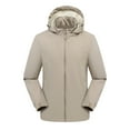 thumbnail image 1 of Leesechin Womens Fashion Winter Hooded Softshell Windproof Soft Coat Long Sleeve Jacket, 1 of 8