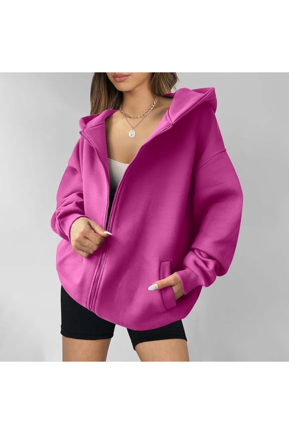 Leesechin Womens Hoodies, Women's Casual Fashion Striped Printed Long Sleeve Pullover Hoodies Zipper Sweatshirts Coat