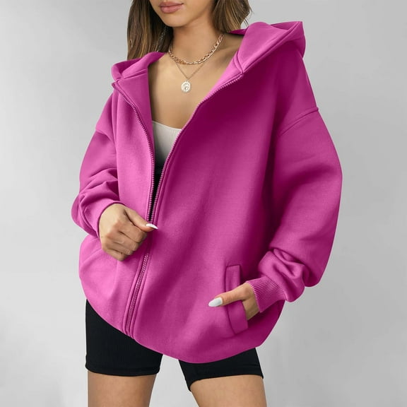 Leesechin Womens Hoodies, Women's Casual Fashion Striped Printed Long Sleeve Pullover Hoodies Zipper Sweatshirts Coat