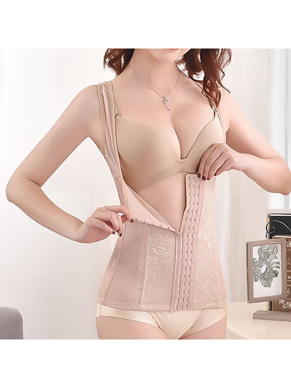 Leesechin Womens Shapewear Plus Size Women Waist Trainer Body Shaper Corset Tummy Slimming Girdles Shaping Clothes