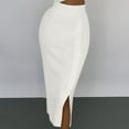 thumbnail image 1 of Leesechin Womens Skirts Floral Sexy Slit Half Body Sweater, 1 of 6