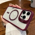 thumbnail image 1 of Folding Camera Holder Bracket Stand Phone Case For iPhone 14 11 13 12 15 Pro Max XR XS X 6 7 8 Plus SE Magnetic Hard Clear Cover Gift CYH, 1 of 7