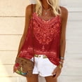 thumbnail image 1 of Leesechin Womens Tank Tops Women Fashion Casual Sleeveless V Neck Print Bandages Summer Shirts Tops, 1 of 9
