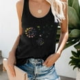 thumbnail image 1 of Leesechin Womens Tank Tops Women's fashion casual loose undershirt printed sleeveless undershirt tops, 1 of 5