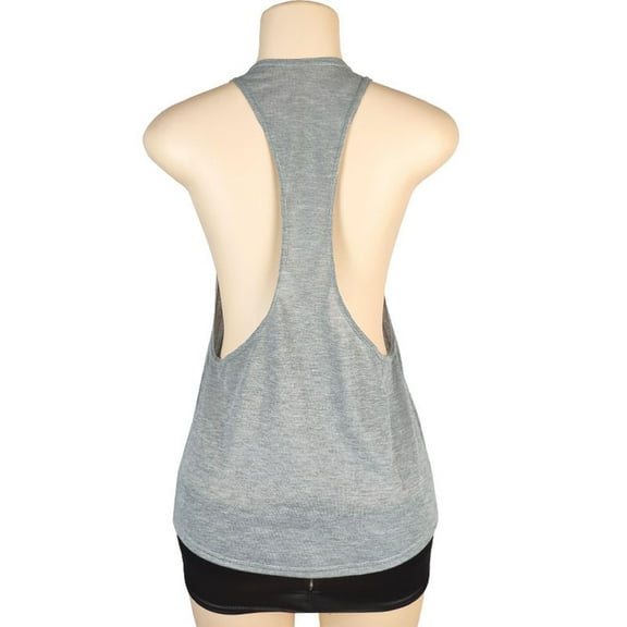 Leesechin Womens Tank Tops Solid Color Round Neck Sleeveless Tops