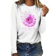 thumbnail image 1 of Leesechin Womens Tops Long Sleeve Breast Top Plus Size Long Sleeve Sweatshirt Pullover Blouse, 1 of 4