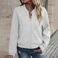 thumbnail image 1 of Leesechin Zip Up Sweatshirts for Women Casual Outfits Cardigan Outerwear Trendy Winter Jackets Coat, 1 of 7