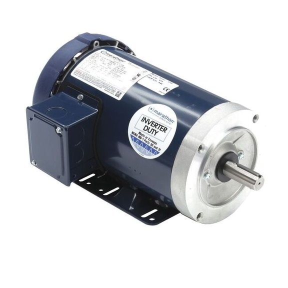Three-Phase General Purpose Motor, 1 1/2 HP, 145TC Frame, 230/460V AC Voltage