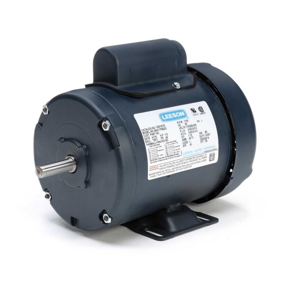 Leeson General Purpose Motor, 0.33 HP, 1 Ph, 60 Hz, 115/208-230 V, 1800 RPM, 48 Frame, TEFC - 102018.00